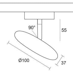 Bruck - LED Strahler Blob für Duolare 12W 2700K