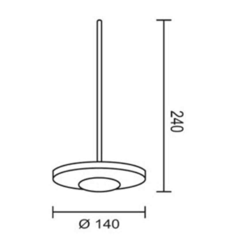 Bruck - LED Strahler Euclid 85° für Durolare, schwarz