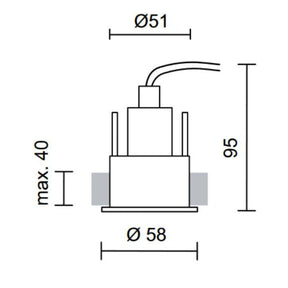 Bruck - Einbauleuchte Tiny Down 3LED R