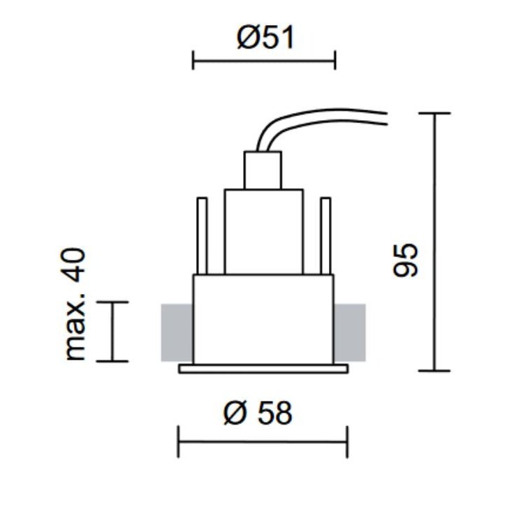 Bruck - Einbauleuchte Tiny Down 3LED R