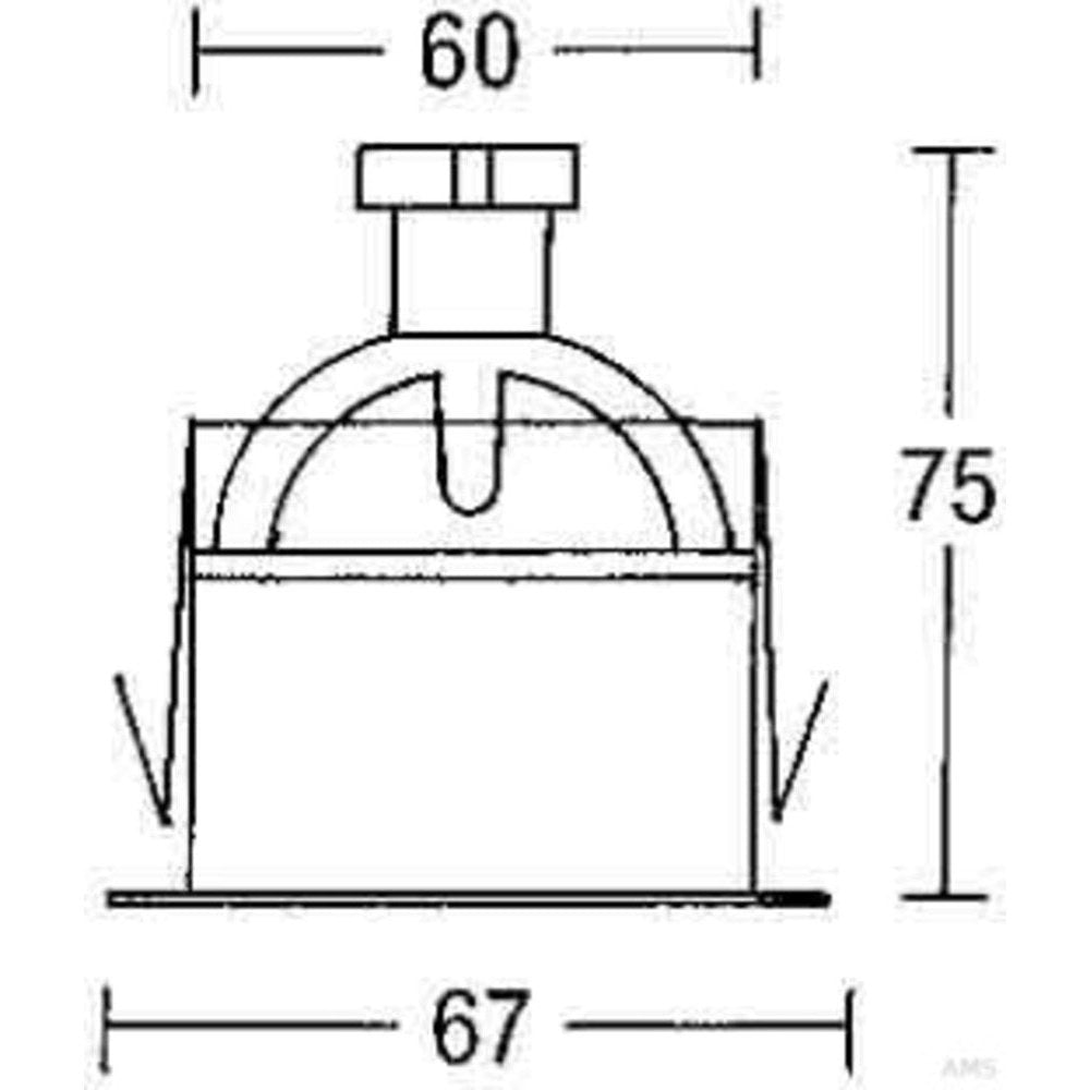 Brumberg - Einbauleuchte,max. 50W,weiss,1052.07