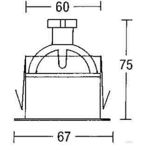 Brumberg - Einbauleuchte,max. 50W,weiss,1052.07