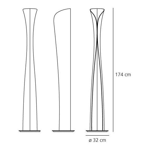 Artemide - Stehleuchte Cadmo LED Schwarz/Weiß