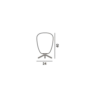 Foscarini - Tischleuchte Rituals 1 alta graphit
