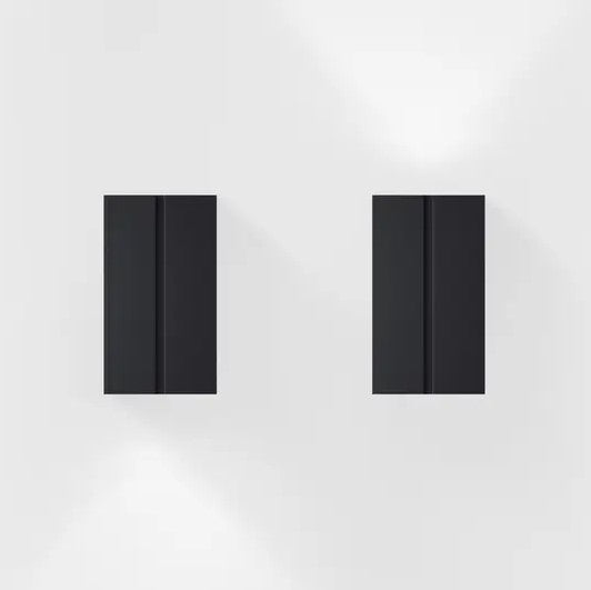 IP44 - Wandleuchte cut one deep black schwarz