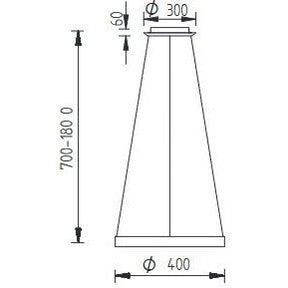 Knapstein Germany - Pendelleuchte Sara-40 Schwarz LED