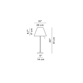 Luceplan - Tischleuchte Costanzina Aluminium LED