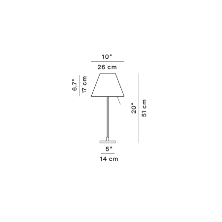 Luceplan - Tischleuchte Costanzina Aluminium LED