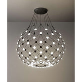 Luceplan - Pendelleuchte Mesh schwarz LED ∅100