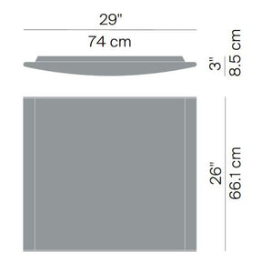 Luceplan - Wand / Deckenleuchte Strip Alu