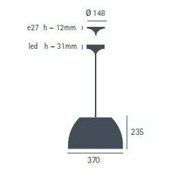 Lumini - Pendelleuchte Bossinha sp blue