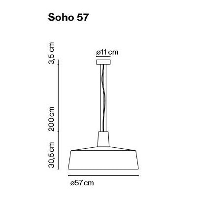 Marset - Außenpendelleuchte Soho 57 IP44