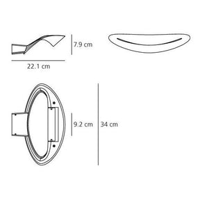 Artemide - Wandleuchte Mesmeri
