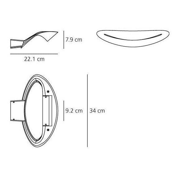 Artemide - Wandleuchte Mesmeri