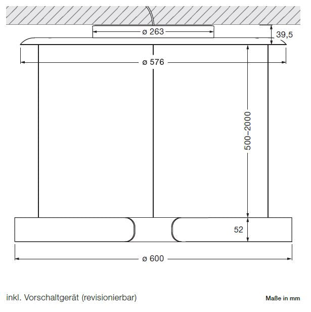 Occhio - Pendelleuchte Mito sospeso 60 fix "Air" - Ausstellungsware
