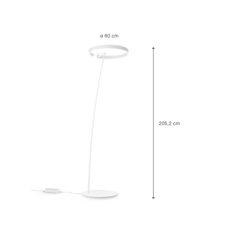 Occhio - Stehleuchte Mito raggio LED 60W "Air" schwarz matt-bronze - Ausstellungsware