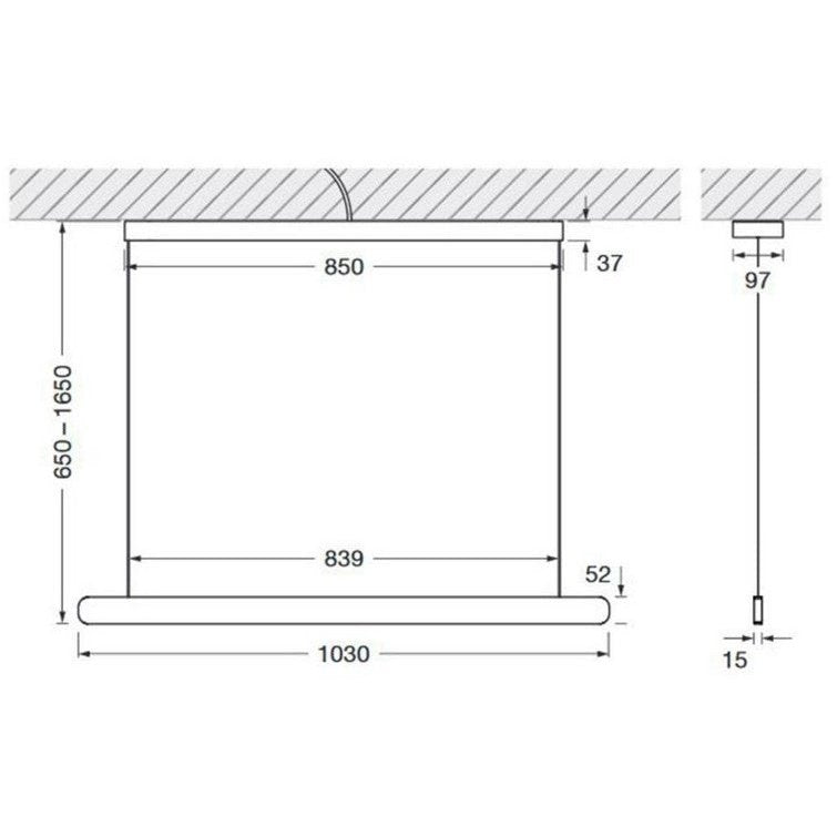 Occhio - Pendelleuchte Mito volo 100 var up LED wide air phantom - Ausstellungsware