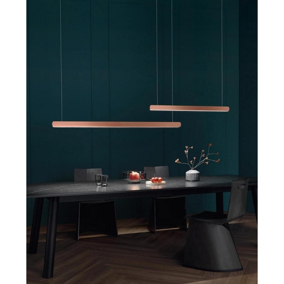 Occhio - Pendelleuchte Mito volo 100 var up LED rose gold air