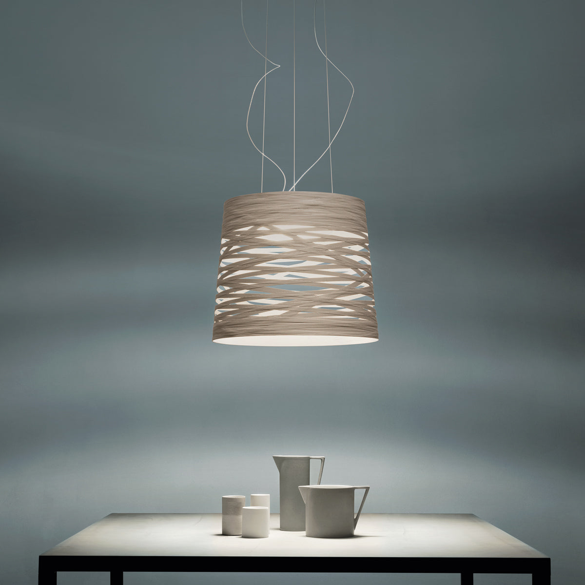 Foscarini - Pendelleuchte Tress Gross Graubeige