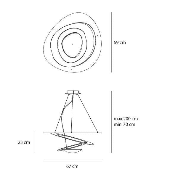 Artemide - Pendelleuchte Pirce Sospensione