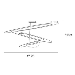 Artemide - Deckenleuchte Pirce Soffitto
