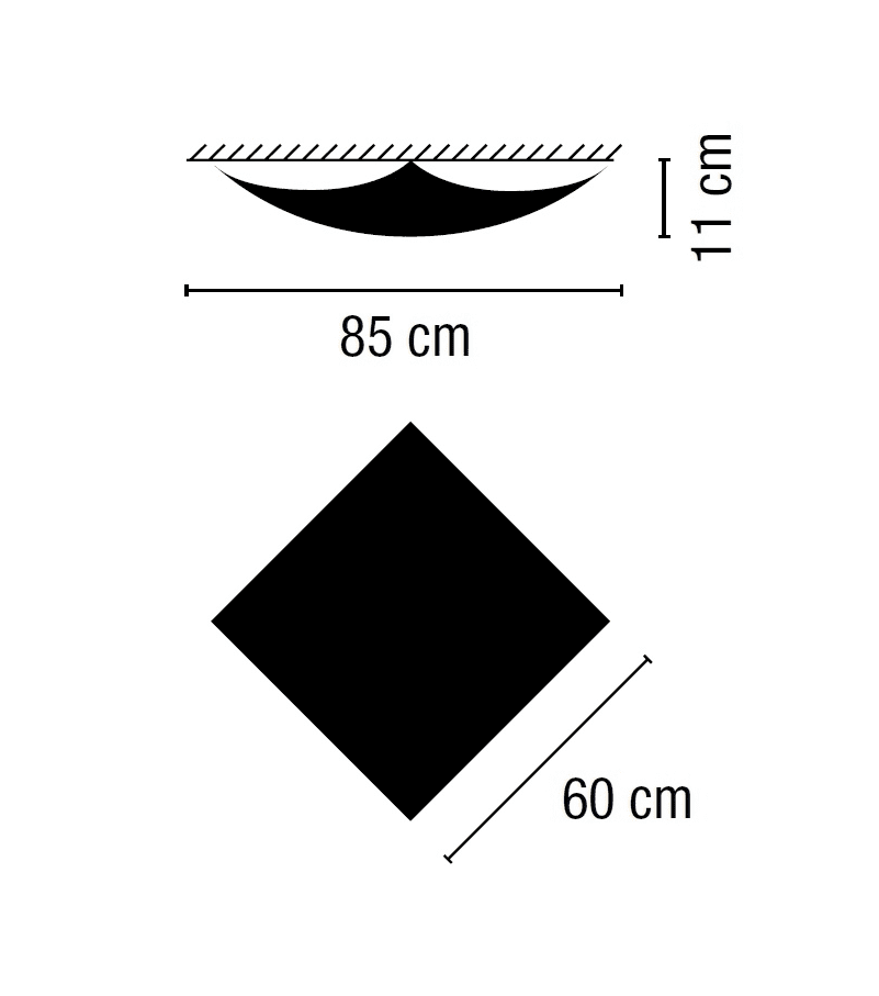 Vibia Lighting - Deckenleuchte Quadra Ice Glas weiß