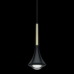 Lodes - Pendel Rain schwarz/gold LED 9W 2700K IP40 dimmbar ohne Baldachin