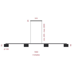 Serien Lighting - Pendelleuchte Reef Suspension
