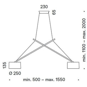 Serien Lighting - Pendelleuchte TWIN LED