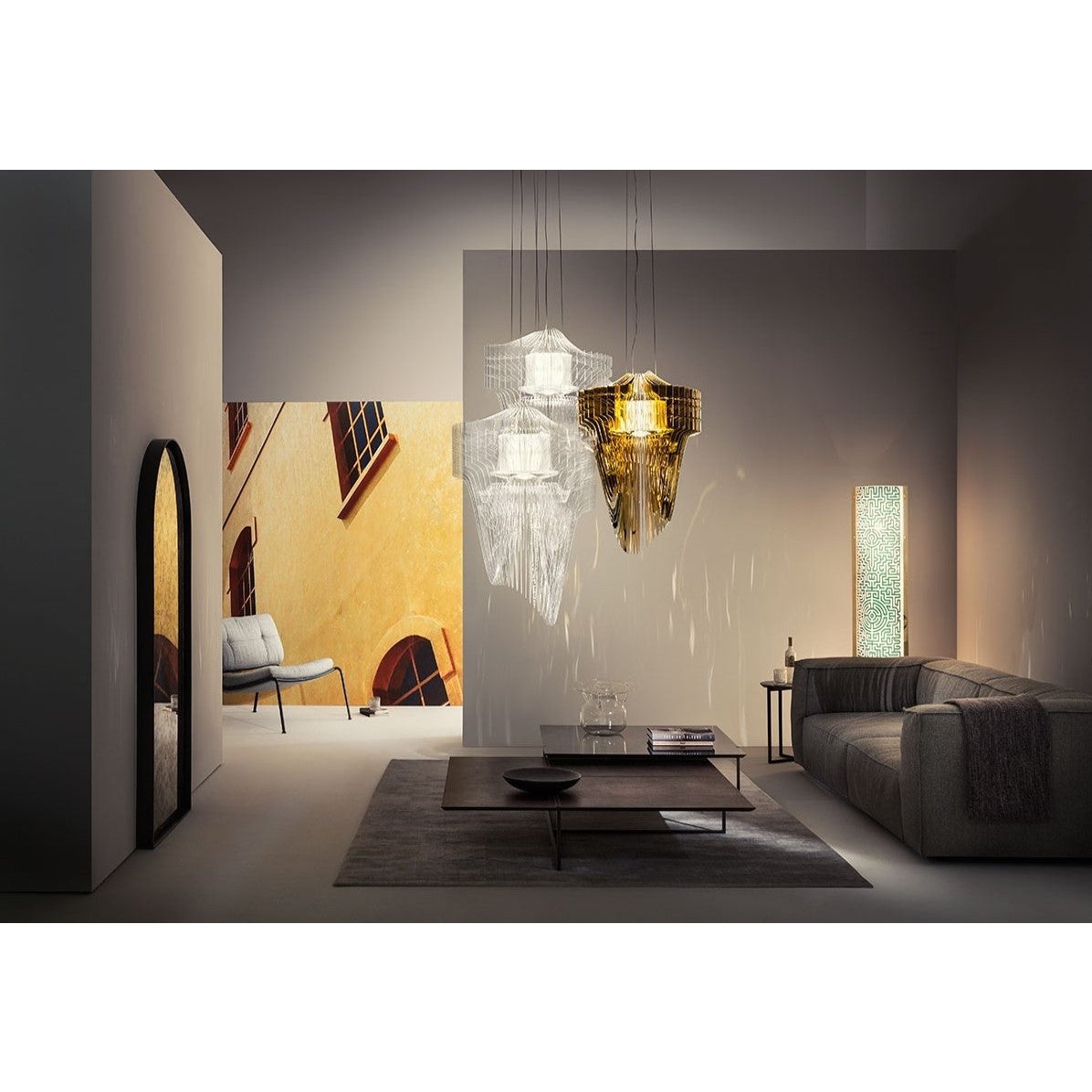 Slamp S.p.A - Pendelleuchte Aria gold