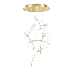 Slamp S.p.A - Pendelleuchte Tulip 7 Baldachin messing