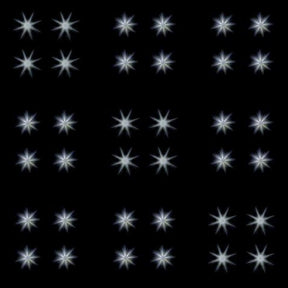 Swarovski - System DELIGHT 36 Stars LED vernickelt 20W 3400K inkl. Netzteil