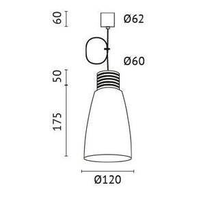 A.L.S. - Pendelleuchte IHN-11007W Weiß