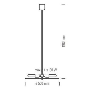 Tecnolumen - Pendelleuchte HP 28 chrom