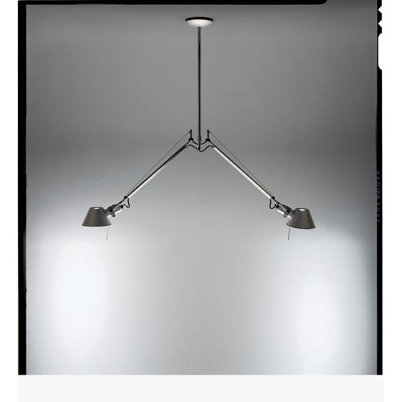 Artemide - Pendelleuchte Tolomeo Sospensione Due Bracci Alluminio