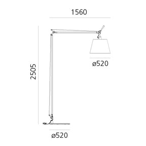 Artemide - Stehleuchte Tolomeo Maxi