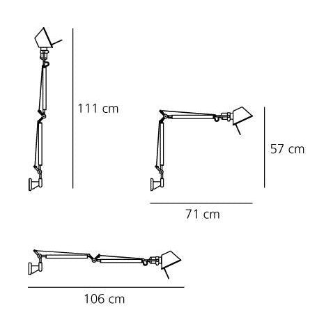 Artemide - Wandleuchte Tolomeo Mini Parete