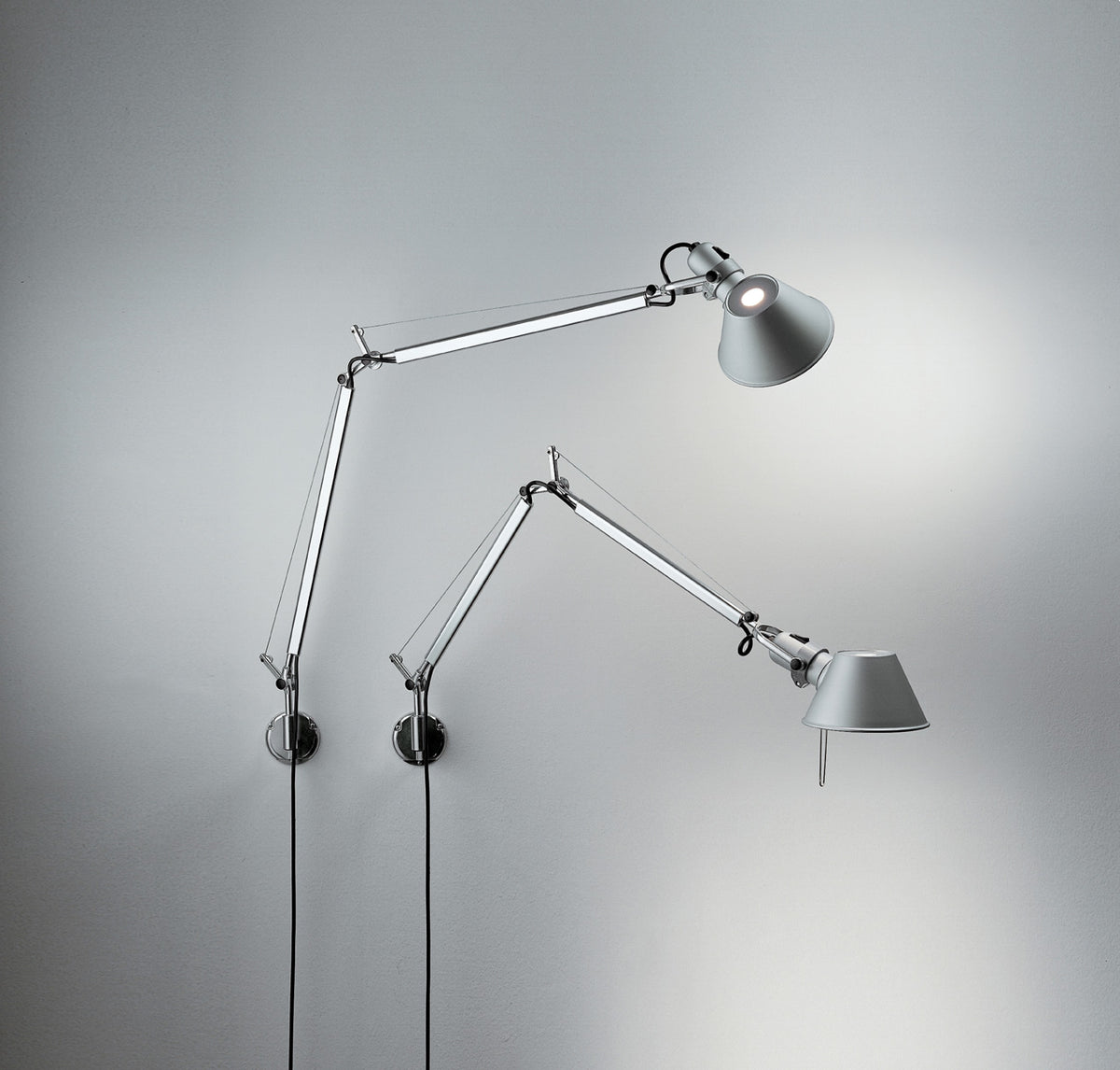 Artemide - Wandleuchte Tolomeo Micro Parete Aluminium