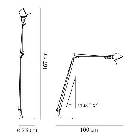 Artemide - Stehleuchte Tolomeo Lettura