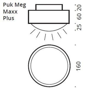 Top Light - Decken-/Wandleuchte Puk Meg Maxx Plus