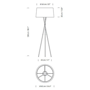 Santa&Cole - Stehleuchte Tripode G5 LED E27 12W