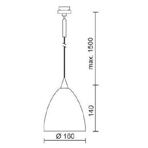 Bruck - Pendelleuchte SILVA / DOWN 160 DLR