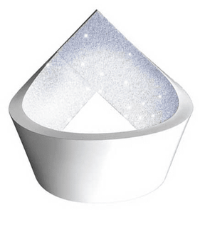 Vibia Lighting - Wandleuchte Loop weiß mit Swarovski Elementen