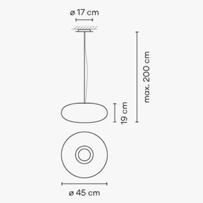 Vibia Lighting - Pendelleuchte VOL Opalglas weiß