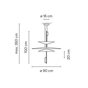 Vibia Lighting - Pendelleuchte Flamingo kupfer